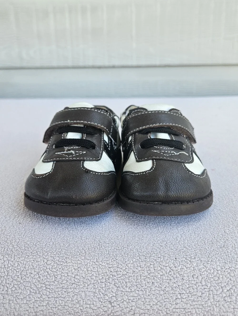 See Kai Run Keelan First Walker Toddler SZ 5 Brown Leather Sneaker Hook & Loop